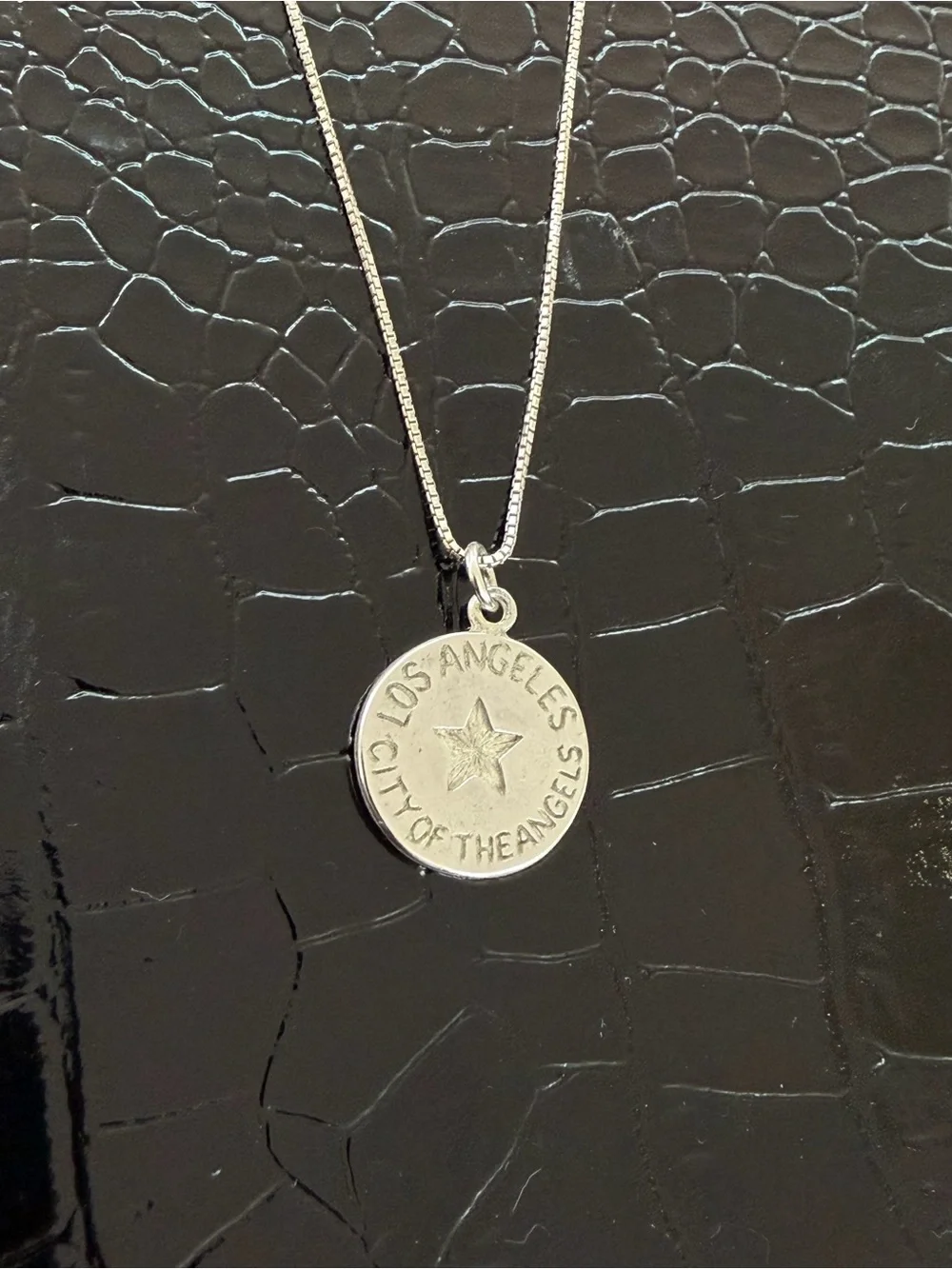 Others Follow Silver Los Angeles Medallion Necklace